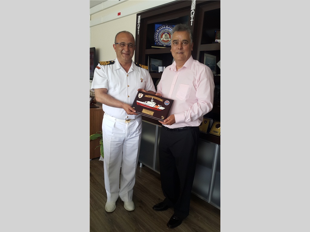 MERSİN SAHİL GÜVENLİK AKDENİZ BÖLGE KOMUTANI SG KIDEMLİ ALBAY FATİH ERHAN ZİYARETİ.